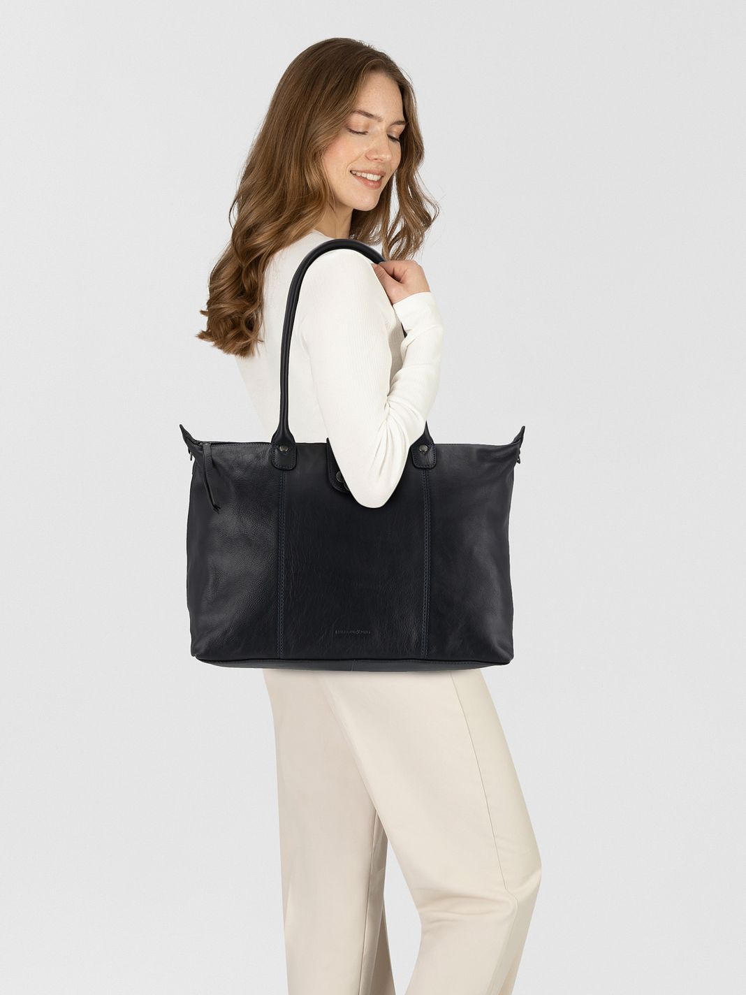 Harbour 2nd Just Pure Malin Borsa tote Vera Pelle 40 cm Harbour 2nd Just Pure Malin Borsa tote Vera Pelle 40 cm