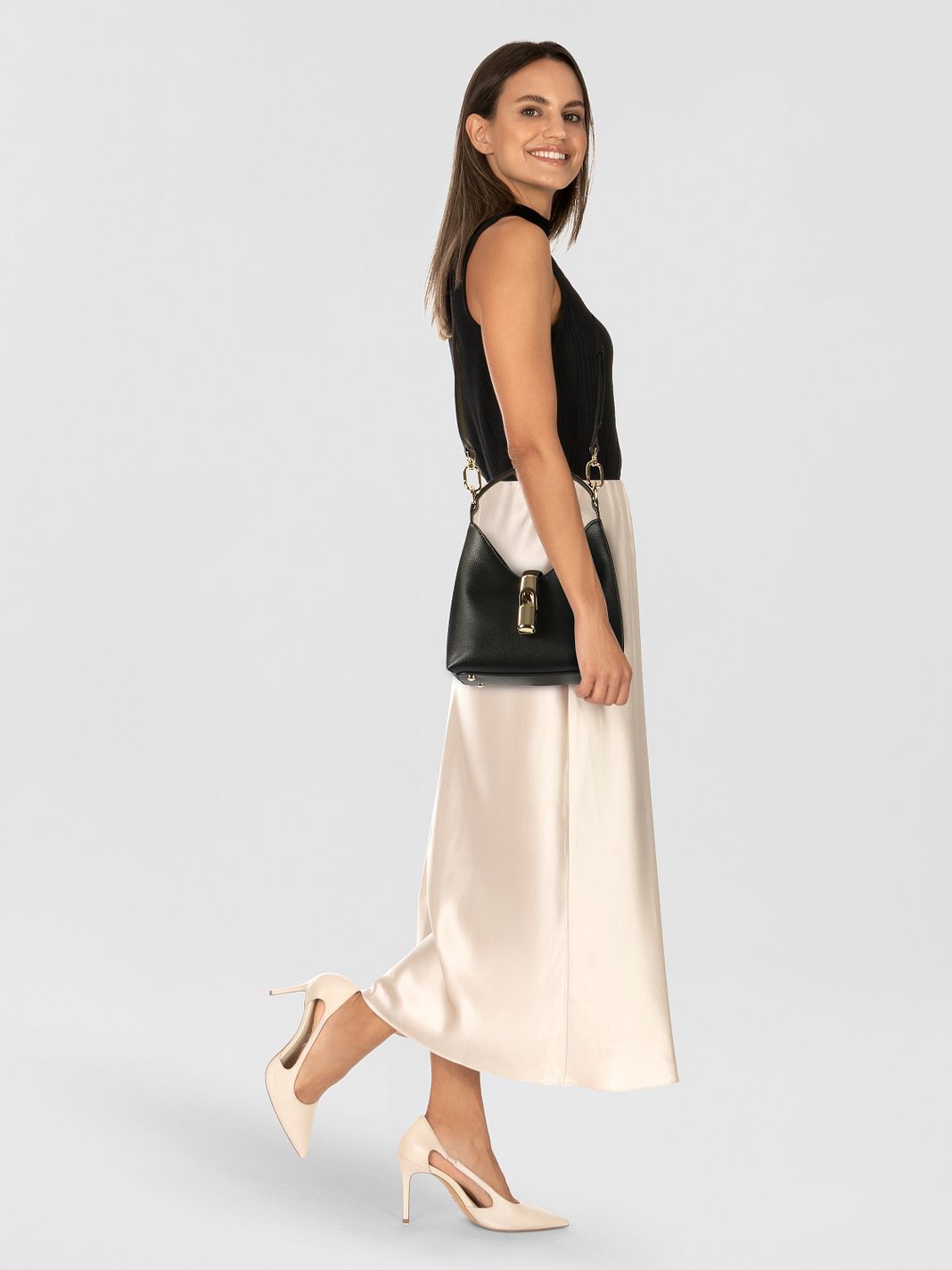 Furla Goccia Mini borsa a mano Vera Pelle 18 cm Furla Goccia Mini borsa a mano Vera Pelle 18 cm