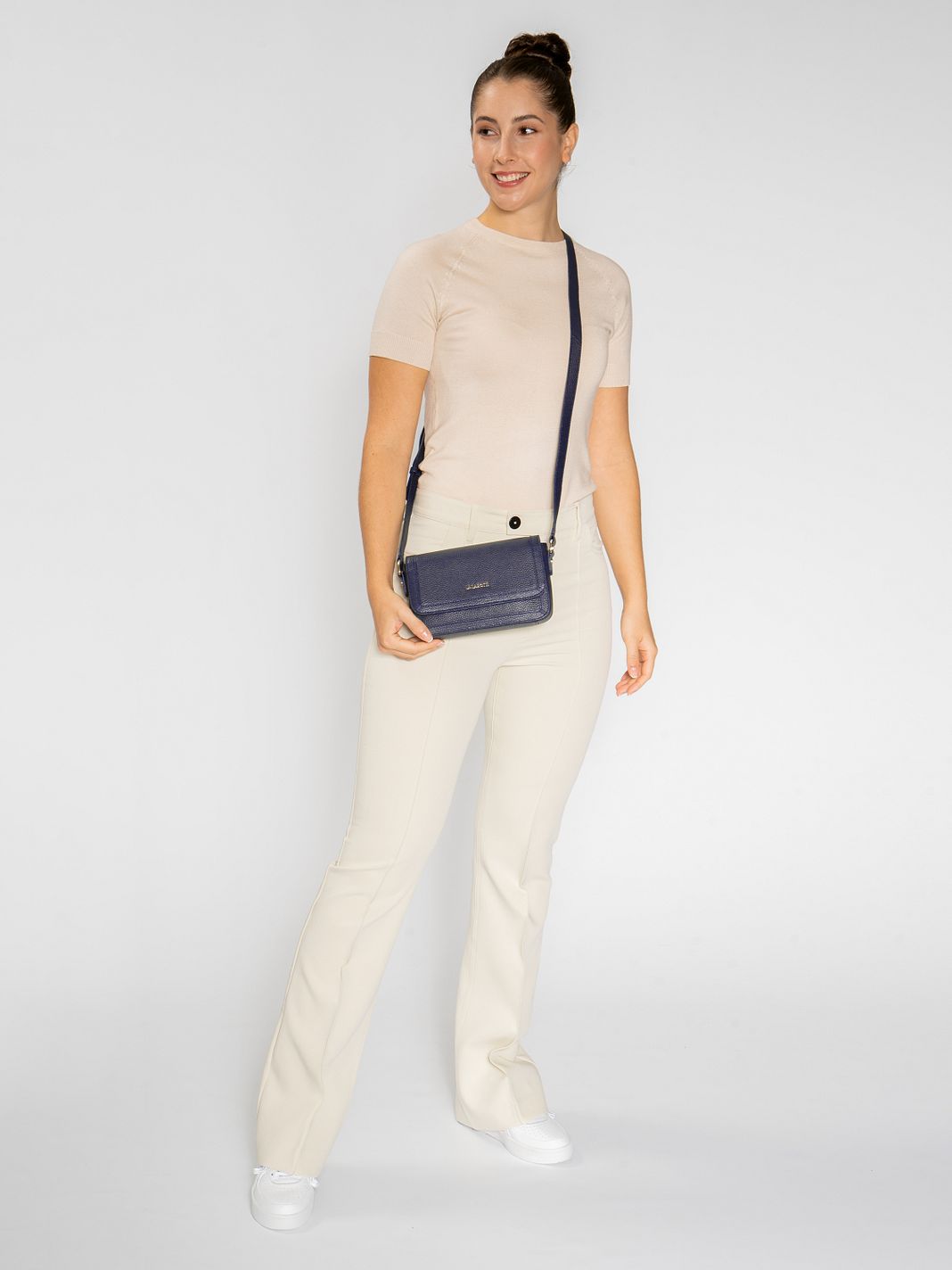 Lazarotti Bologna Leather Bolso bandolera Piel natural 21 cm Lazarotti Bologna Leather Bolso bandolera Piel natural 21 cm
