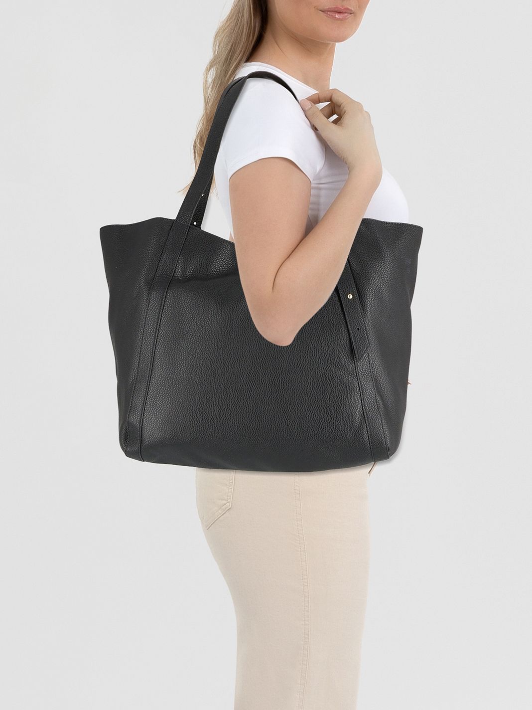Hey Marly Pretty Wonder Suede Bolsa de compras L Piel natural 58 cm