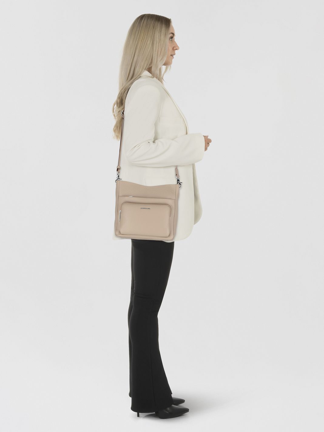 Mandarina Duck Mellow Leather Crossbody taška Kůže 30 cm Mandarina Duck Mellow Leather Crossbody taška Kůže 30 cm