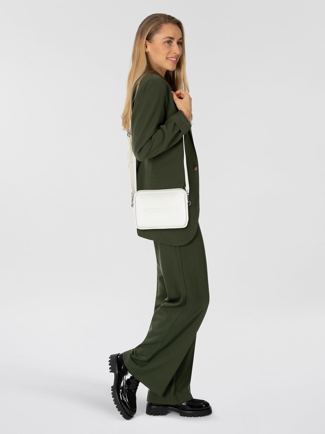 Patrizia Pepe (Im)Perfection Crossbody taška Kůže 23 cm