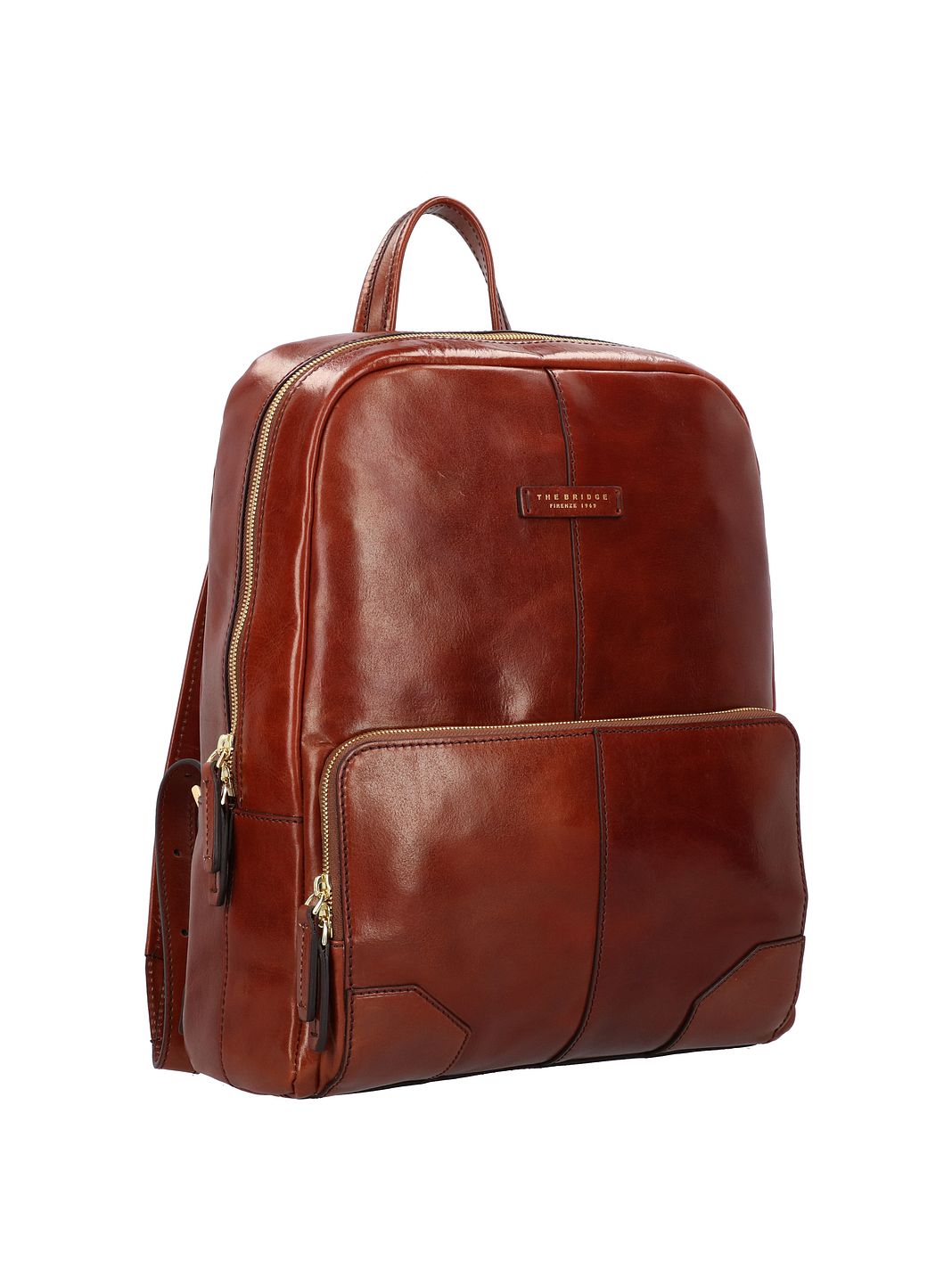 The Bridge Vespucci Zaino da lavoro Vera Pelle 41 cm Vano porta PC The Bridge Vespucci Zaino da lavoro Vera Pelle 41 cm Vano porta PC