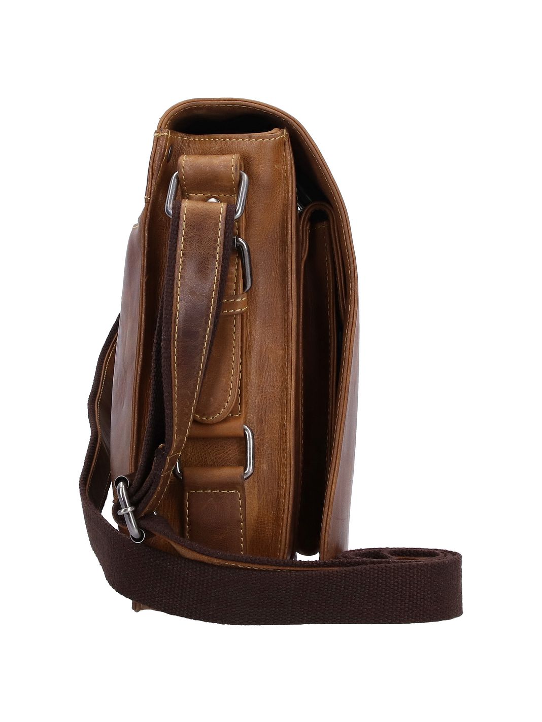 Greenburry Cafe-Racer Messengertaske Læder 33 cm