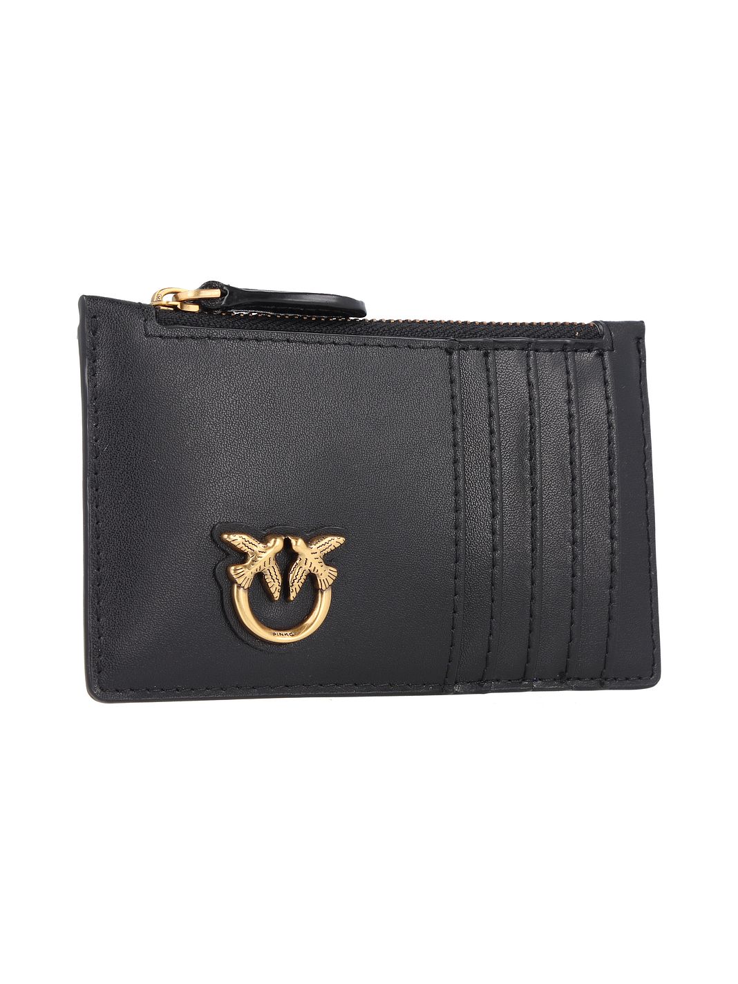 PINKO Airone Custodia per carta di credito Vera Pelle 13.5 cm
