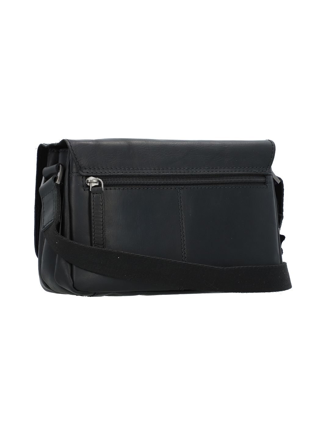 Greenburry Pure Black Crossbody taske Læder 23 cm