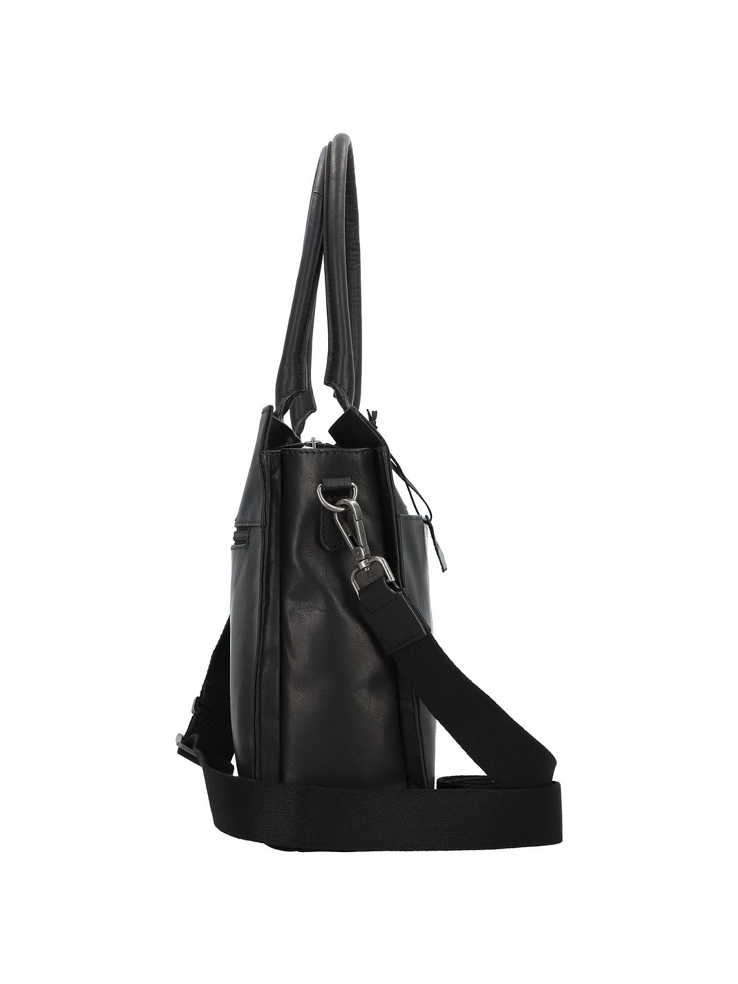 Greenburry Pure Black Skuldertaske Læder 40 cm Laptoprum Greenburry Pure Black Skuldertaske Læder 40 cm Laptoprum