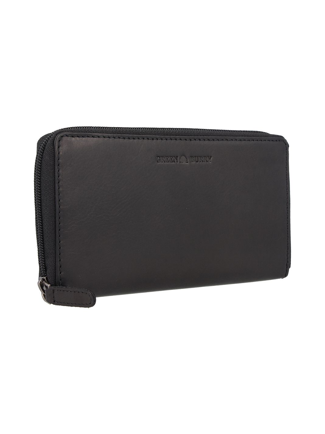 Greenburry Pure Black Pung RFID-beskyttelse Læder 19.5 cm Greenburry Pure Black Pung RFID-beskyttelse Læder 19.5 cm