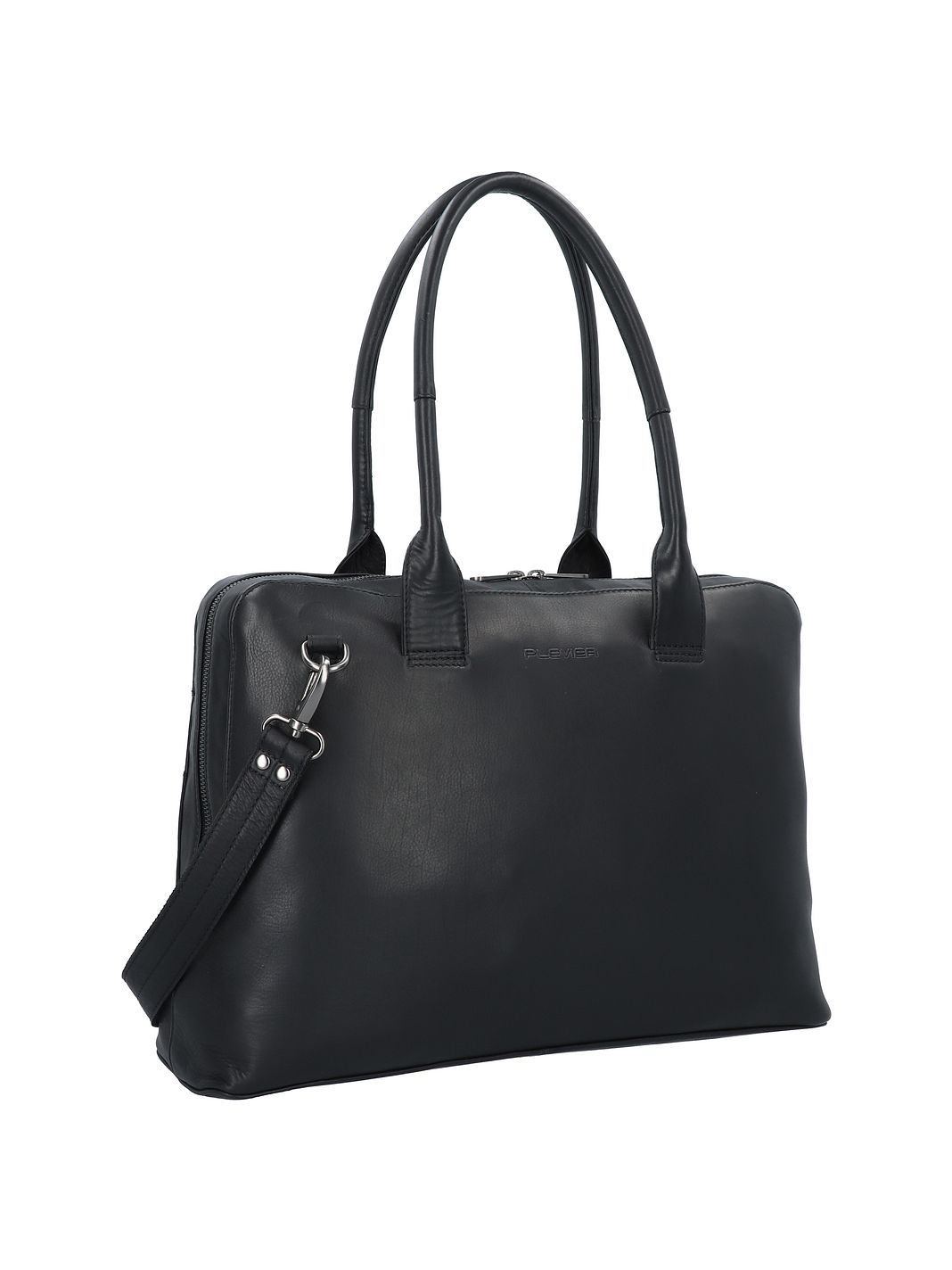 Plevier Structure Canton Borsa a spalla Vera Pelle 44 cm Vano porta PC Plevier Structure Canton Borsa a spalla Vera Pelle 44 cm Vano porta PC