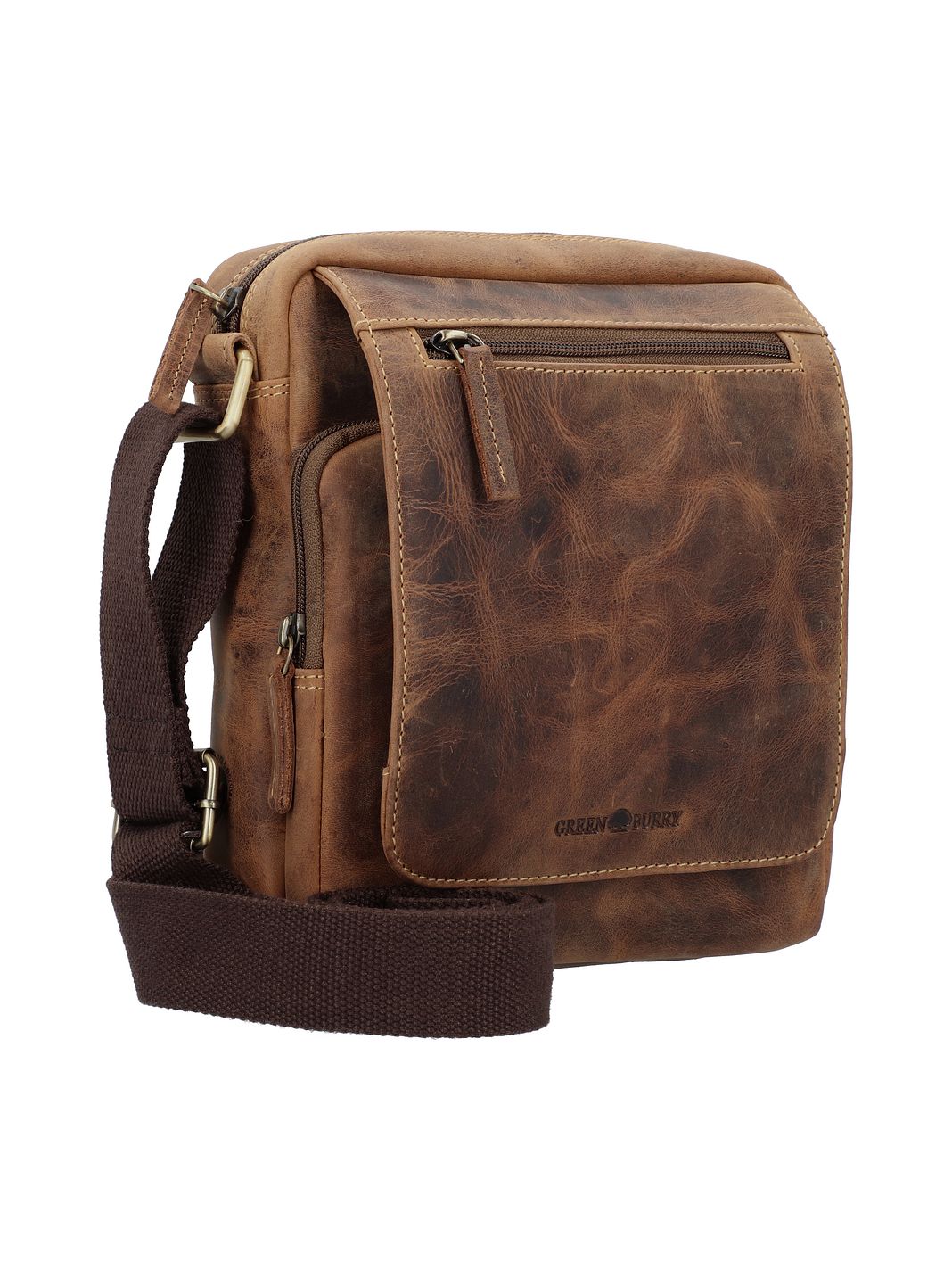 Greenburry Vintage Bolsa de hombro Piel natural 20 cm