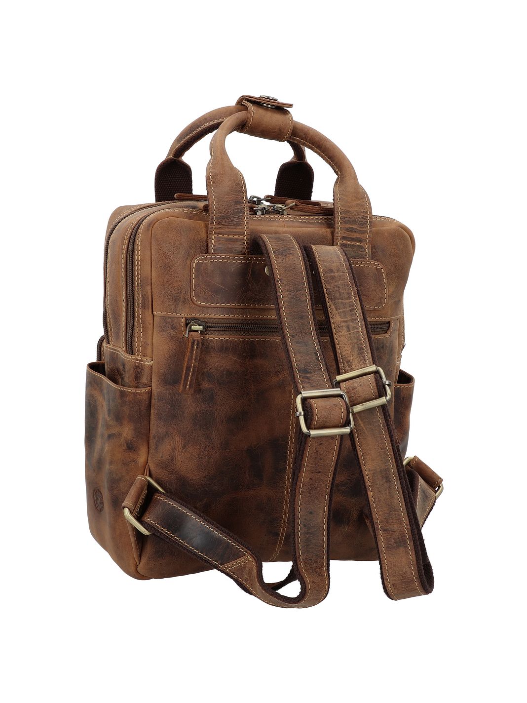 Greenburry Vintage Zaino da giorno Vera Pelle 31 cm