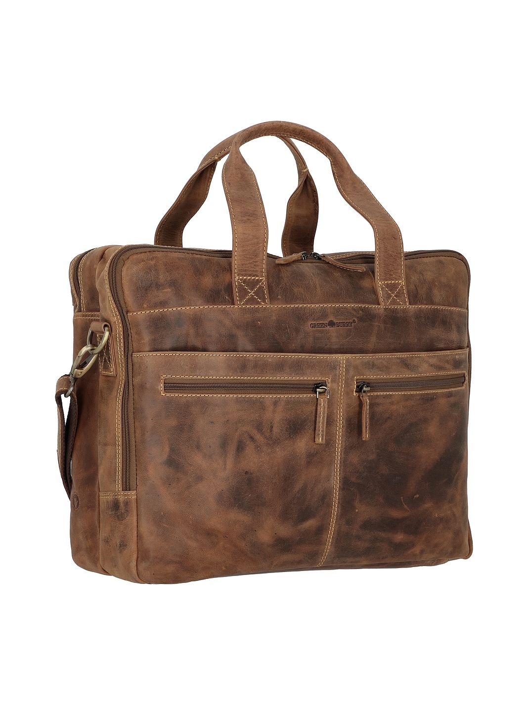Greenburry Vintage Valigetta Vera Pelle 42 cm Vano porta PC Greenburry Vintage Valigetta Vera Pelle 42 cm Vano porta PC