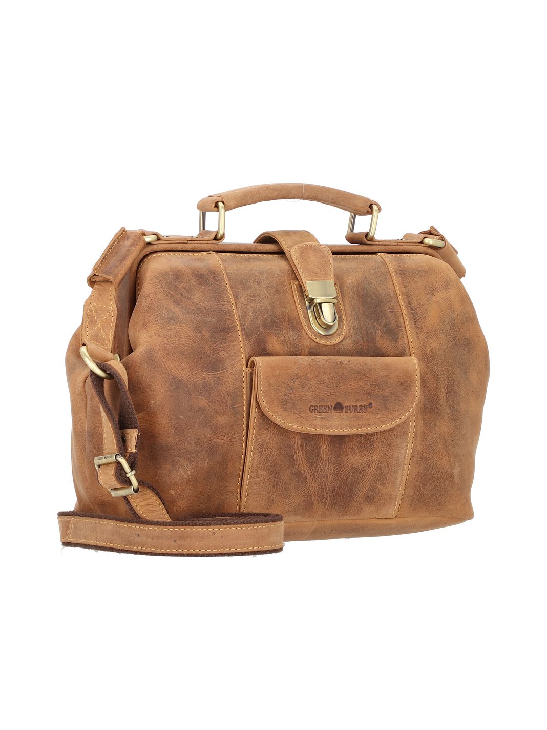 Greenburry Vintage Håndtaske Læder 31 cm