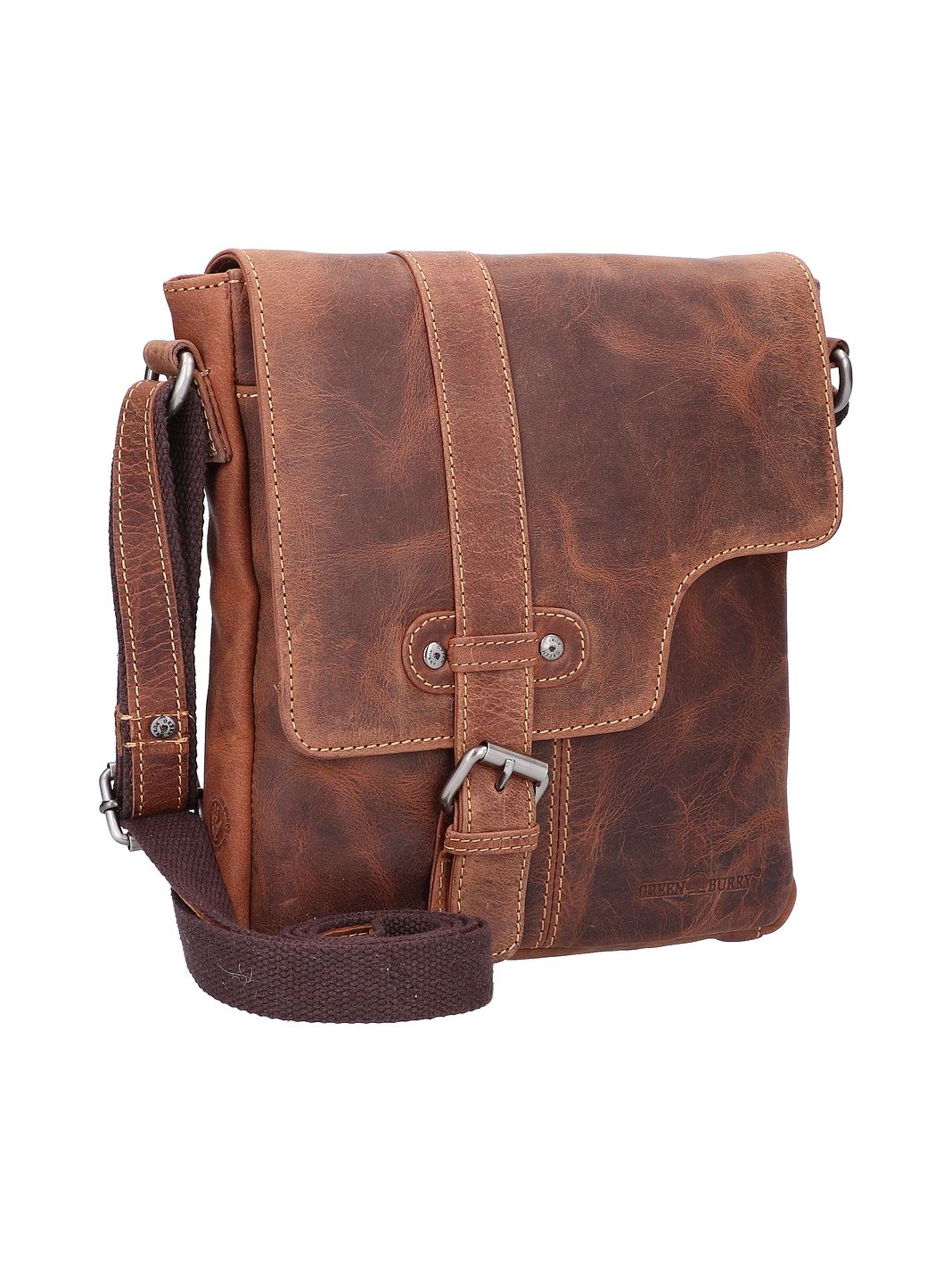 Greenburry Vintage Borsa a tracolla Vera Pelle 22 cm Greenburry Vintage Borsa a tracolla Vera Pelle 22 cm