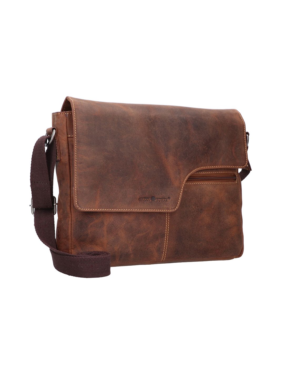 Greenburry Vintage Bolsa de hombro Piel natural 32 cm