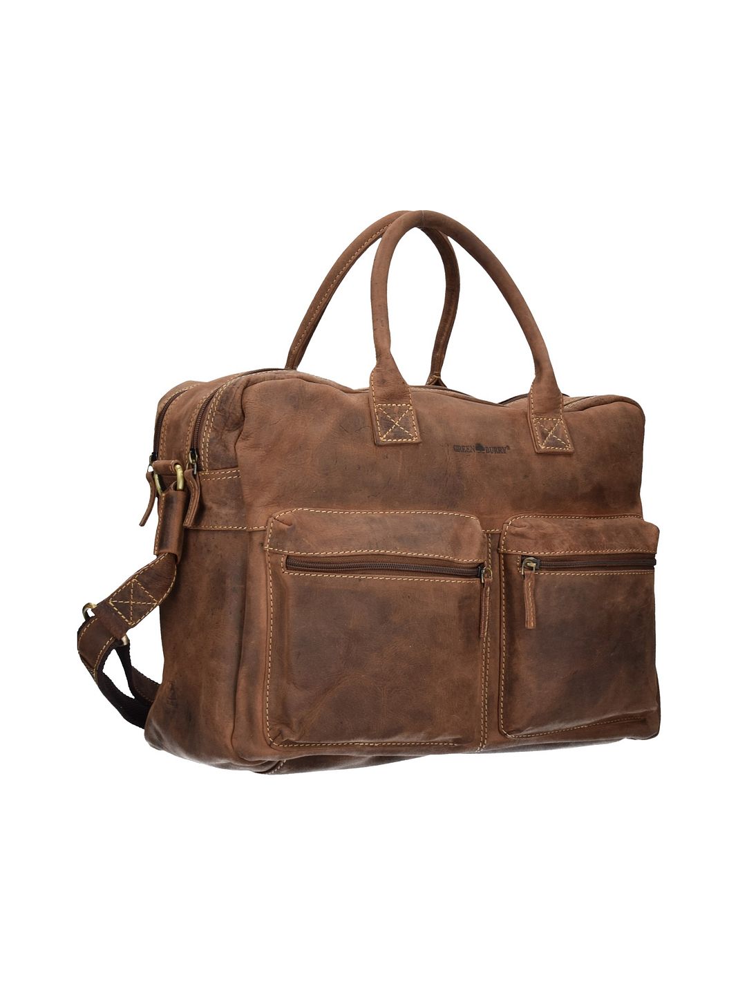 Greenburry Vintage Valigetta Vera Pelle 40 cm Greenburry Vintage Valigetta Vera Pelle 40 cm