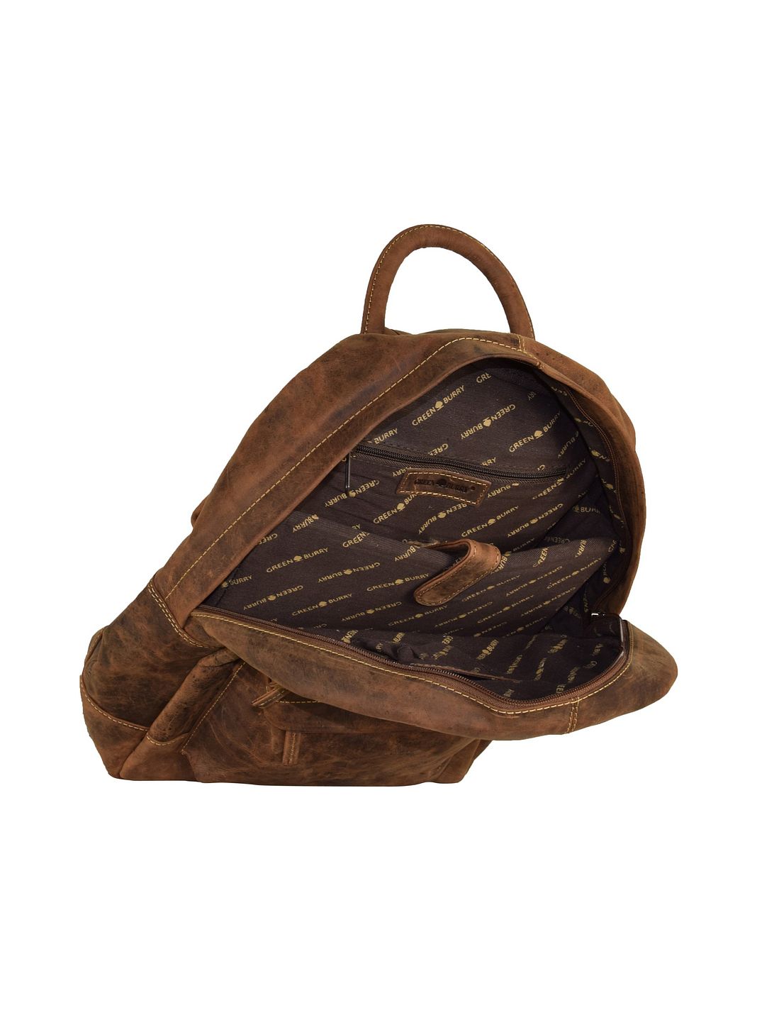 Greenburry Vintage Zaino da lavoro Vera Pelle 42 cm Vano porta PC Greenburry Vintage Zaino da lavoro Vera Pelle 42 cm Vano porta PC