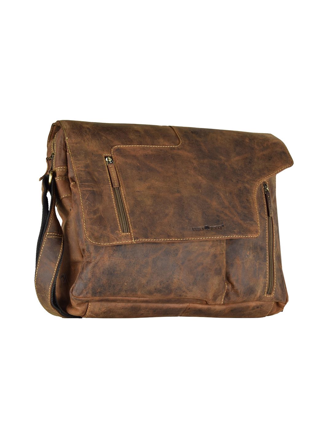 Greenburry Vintage Crossbody taske Læder 40 cm