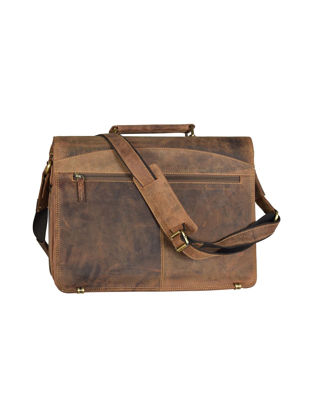 Greenburry Vintage Dokumenttaske Læder 40 cm Laptoprum