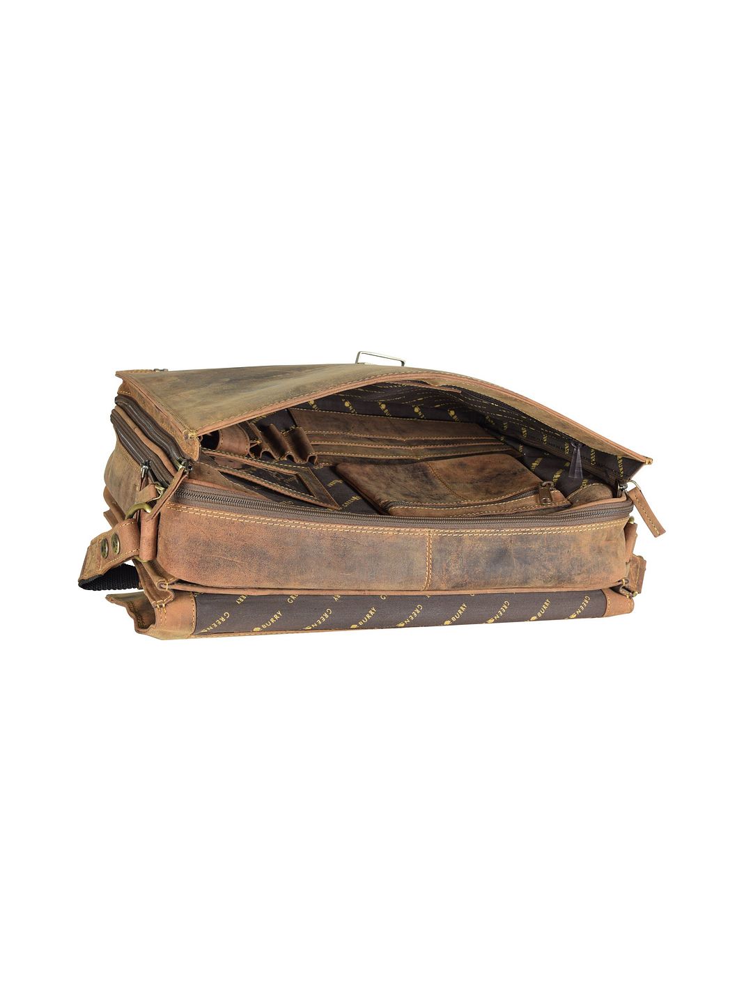 Greenburry Vintage Dokumenttaske Læder 40 cm Laptoprum