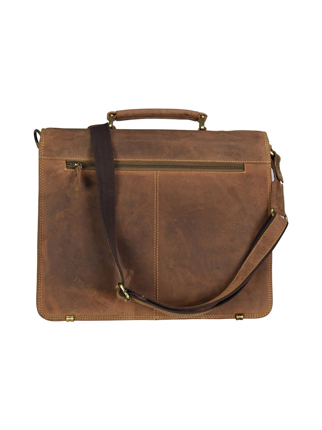 Greenburry Vintage Dokumenttaske Læder 40 cm Laptoprum