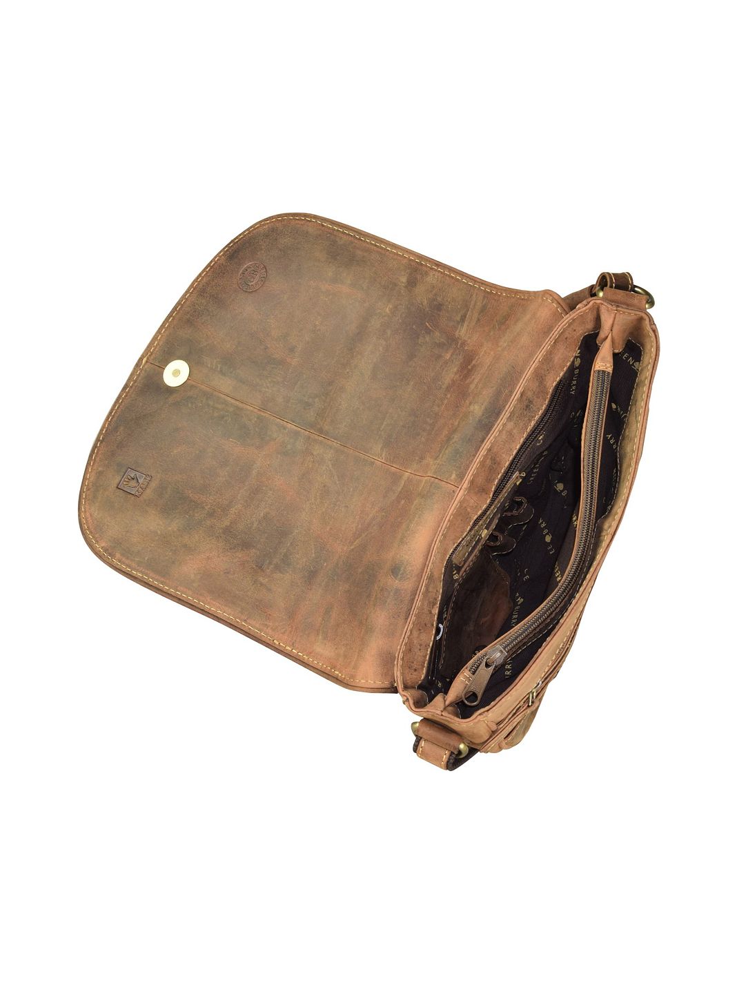Greenburry Vintage Borsa a tracolla Vera Pelle 28 cm Greenburry Vintage Borsa a tracolla Vera Pelle 28 cm