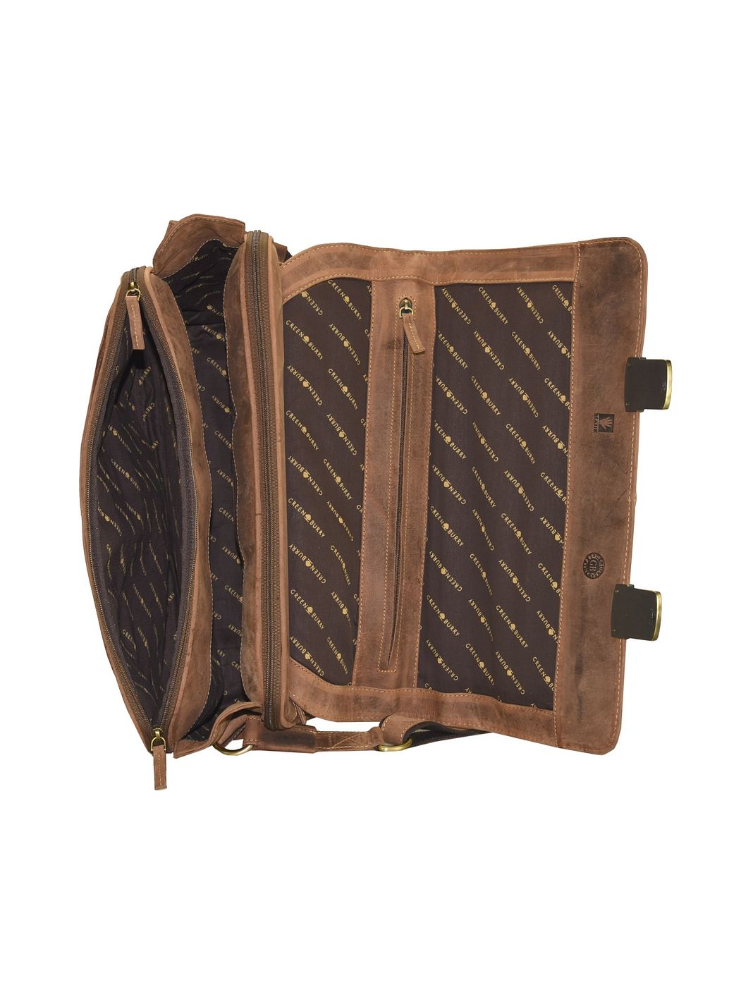 Greenburry Vintage Dokumenttaske Læder 42 cm Laptoprum