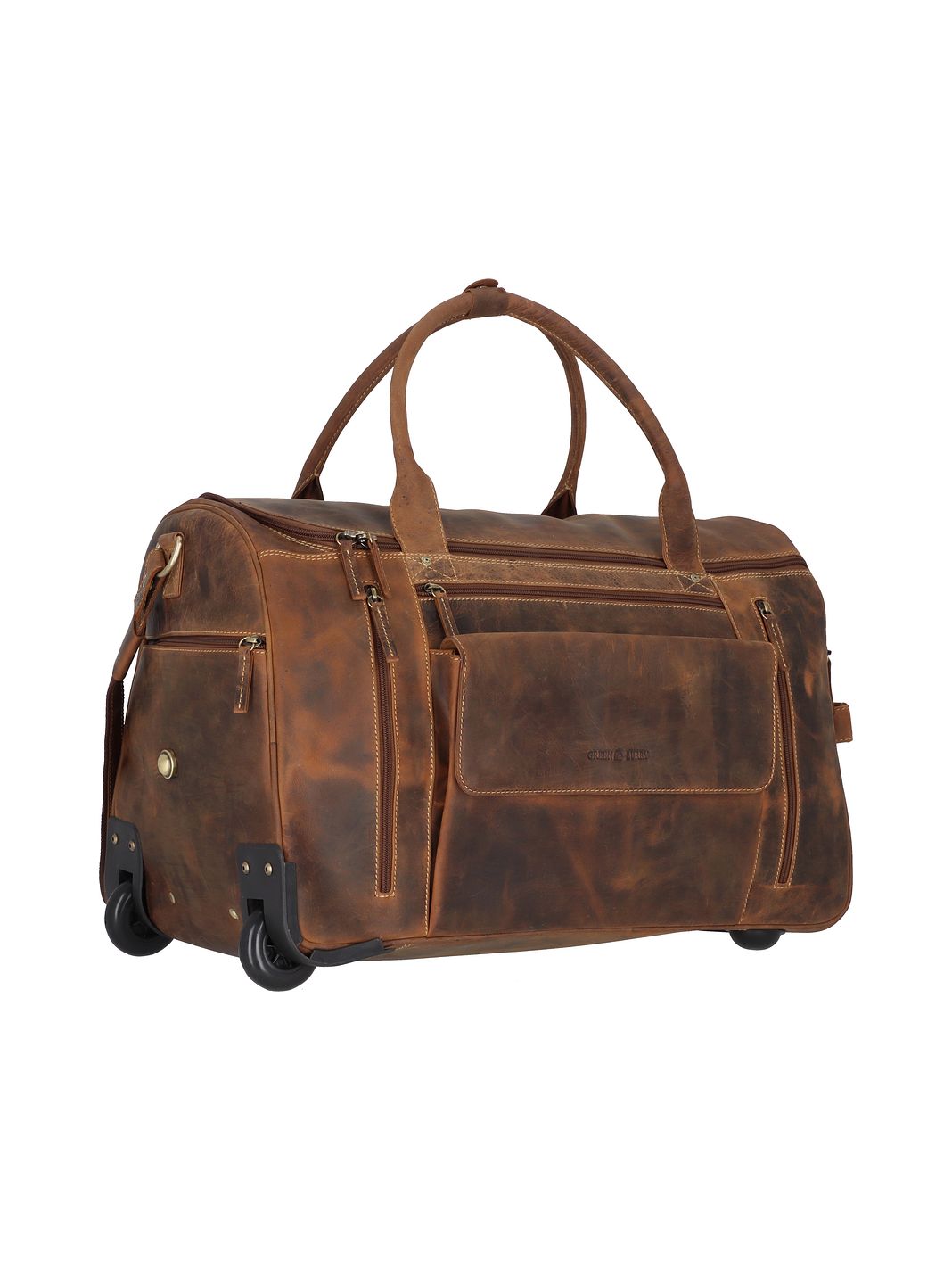 Greenburry Vintage 2 ruote Borsa da viaggio Vera Pelle 32 cm Greenburry Vintage 2 ruote Borsa da viaggio Vera Pelle 32 cm