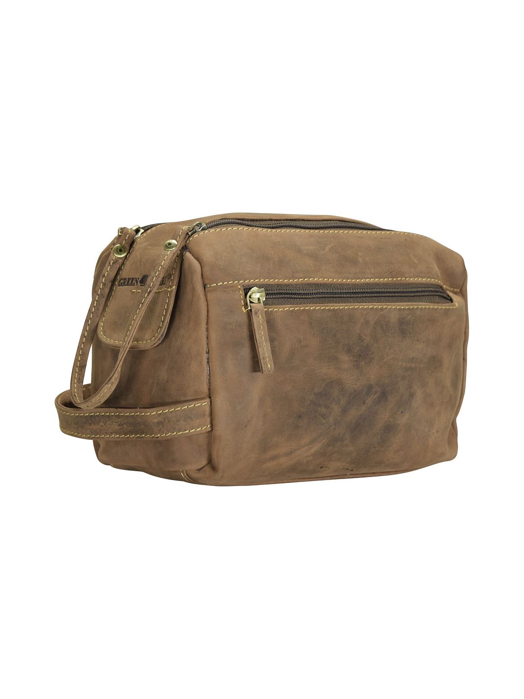 Greenburry Vintage Borsa da toilette Vera Pelle 23 cm Greenburry Vintage Borsa da toilette Vera Pelle 23 cm