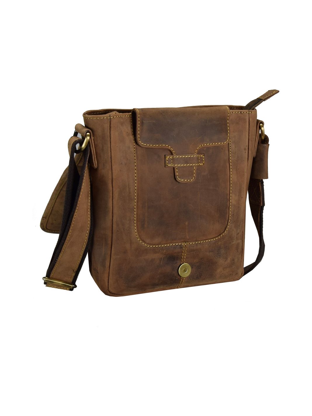 Greenburry Vintage Crossbody taske Læder 23 cm
