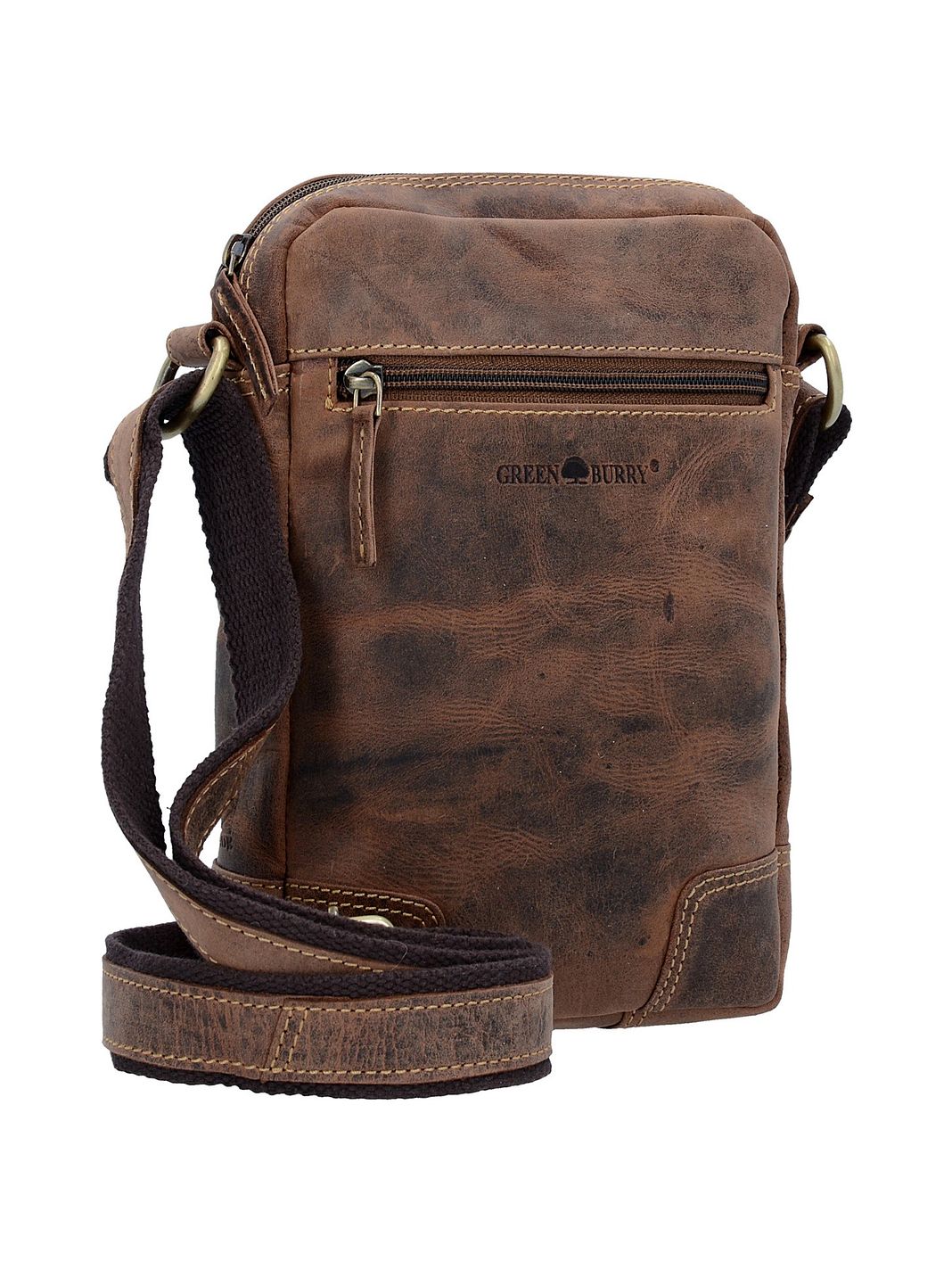 Greenburry Vintage Bolsa de hombro Piel natural 20 cm