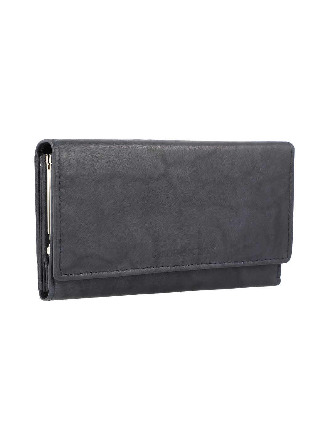 Greenburry Basic Portafoglio Protezione RFID Vera Pelle 17 cm Greenburry Basic Portafoglio Protezione RFID Vera Pelle 17 cm