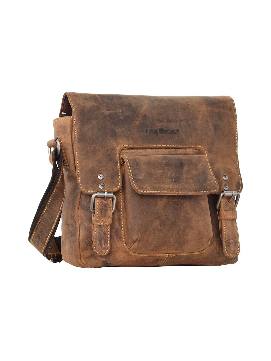 Greenburry Vintage Revival Bolsa de hombro Piel natural 28 cm
