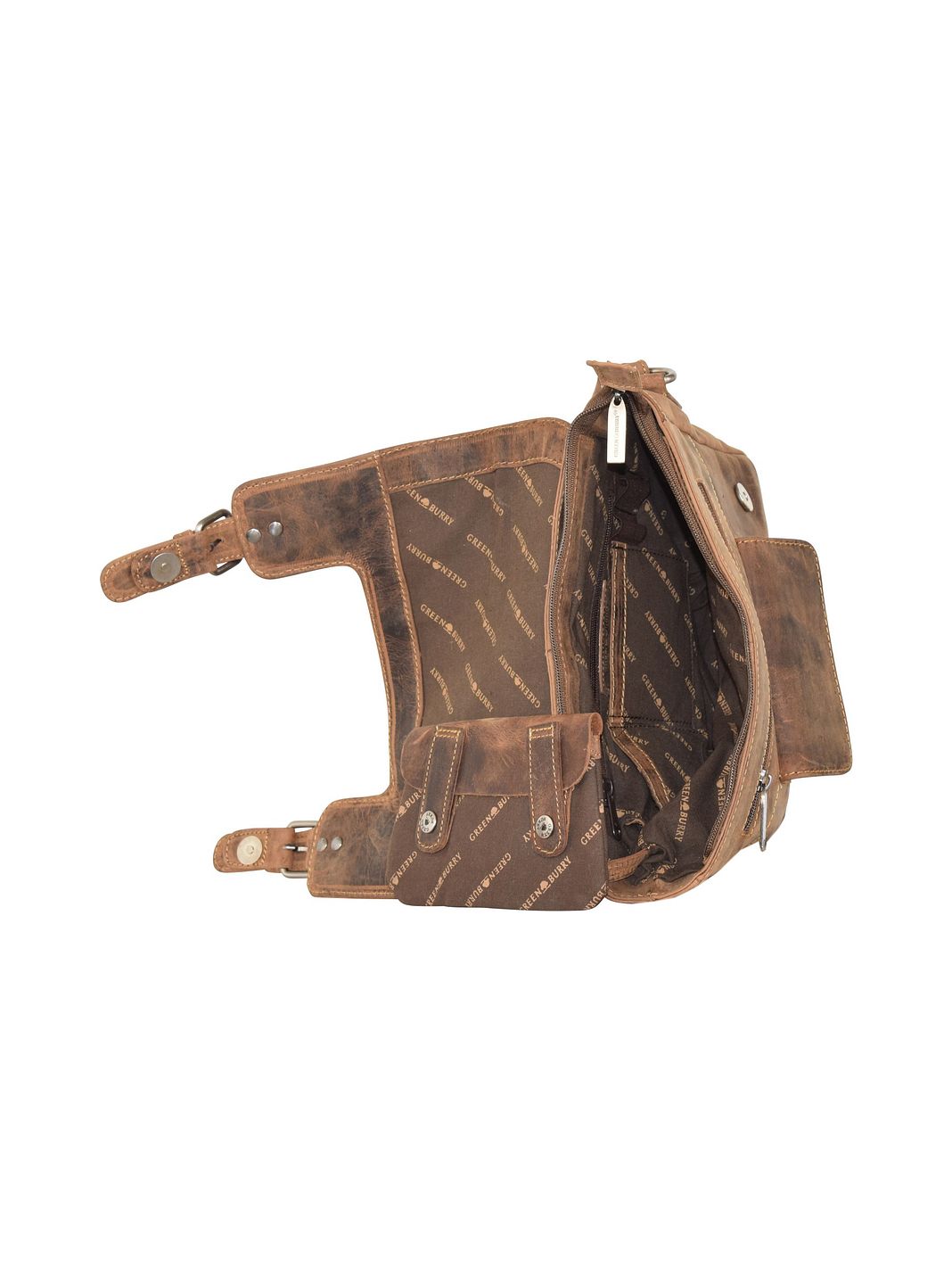 Greenburry Vintage Revival Bolsa de hombro Piel natural 28 cm