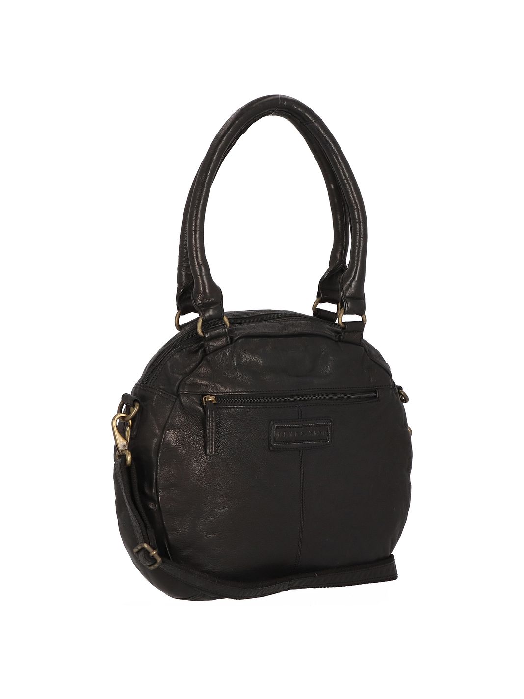 Greenland Nature Femi & Nine Borsa a spalla Vera Pelle 34 cm