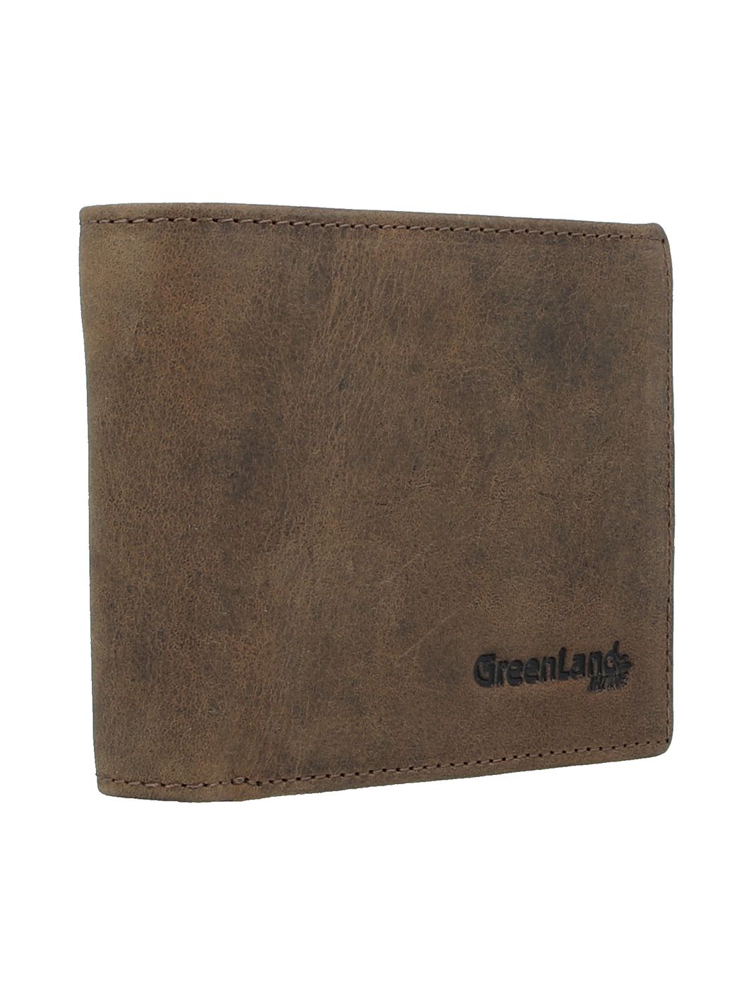 Greenland Nature Portafoglio Protezione RFID Vera Pelle 2.5 cm