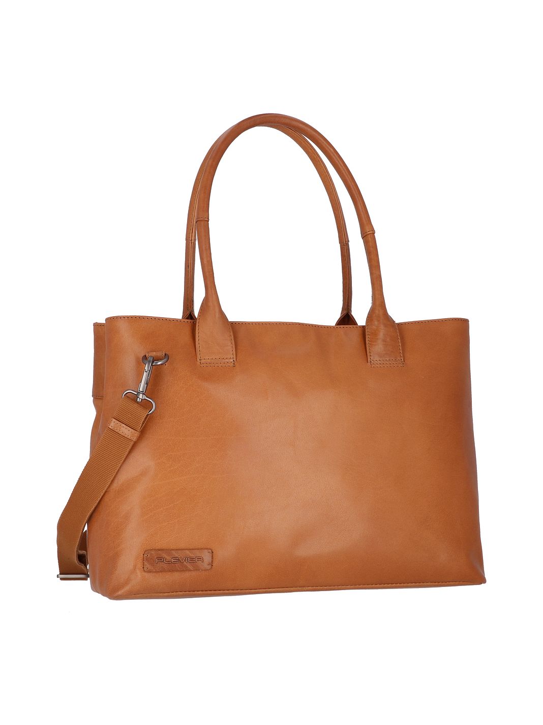Plevier Rock Amber Bolsa de hombro Piel natural 43 cm Compartimento para el portátil