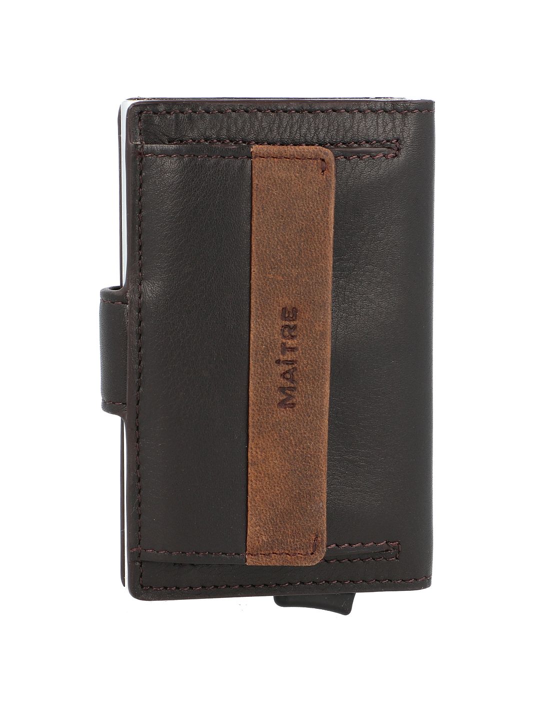 Maître Bundenbach c-three Custodia per carta di credito Protezione RFID Vera Pelle 6.5 cm