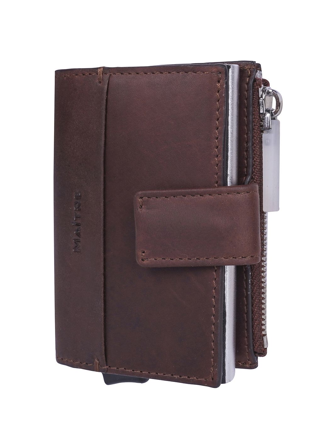 Maître Birkenfeld C-Four Custodia per carta di credito Protezione RFID Vera Pelle 10 cm