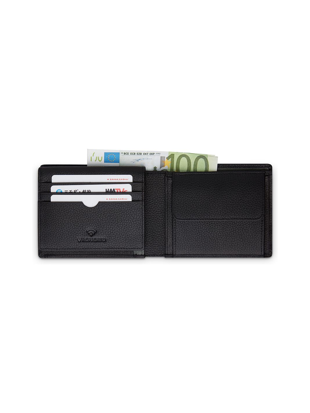 Roncato Alaska Portafoglio Protezione RFID Vera Pelle 13 cm