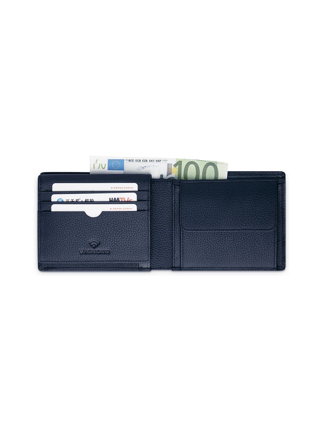 Roncato Alaska Portafoglio Protezione RFID Vera Pelle 13 cm