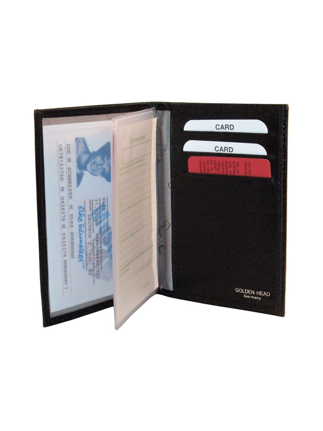 Golden Head Carnet de identidad de Colorado Funda de cuero RFID 8,5 cm