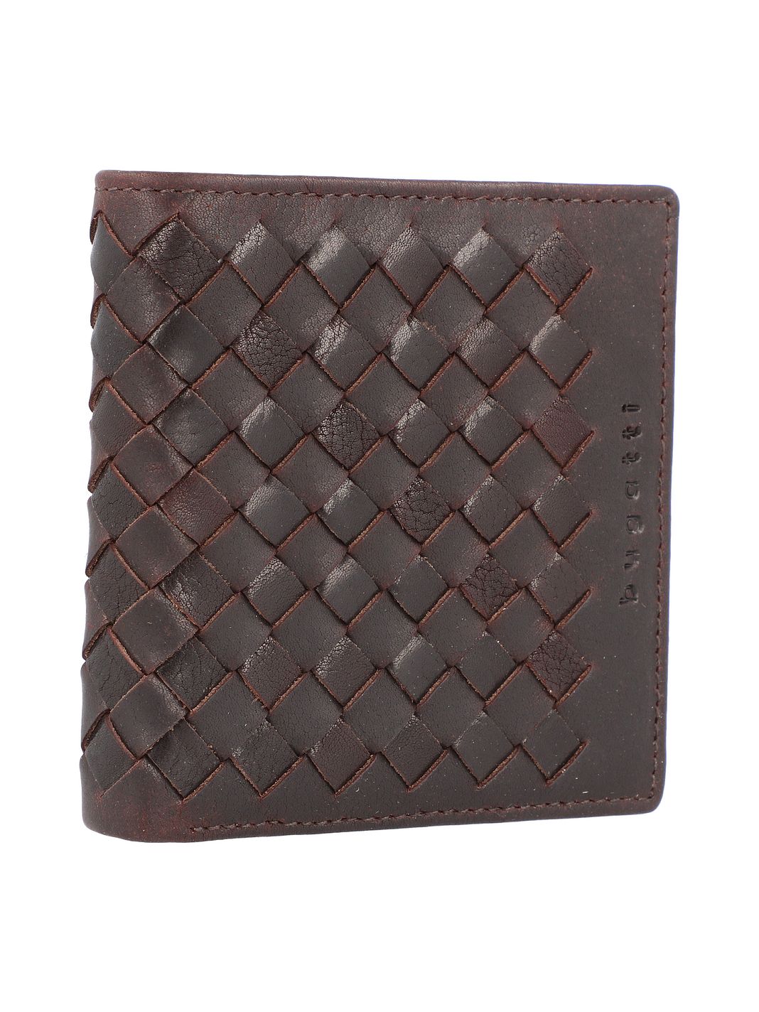 bugatti Woven Portafoglio Vera Pelle 11 cm Scatola regalo bugatti Woven Portafoglio Vera Pelle 11 cm Scatola regalo