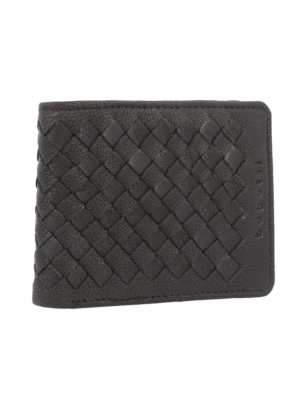 bugatti Woven Portafoglio Vera Pelle 11 cm Scatola regalo bugatti Woven Portafoglio Vera Pelle 11 cm Scatola regalo