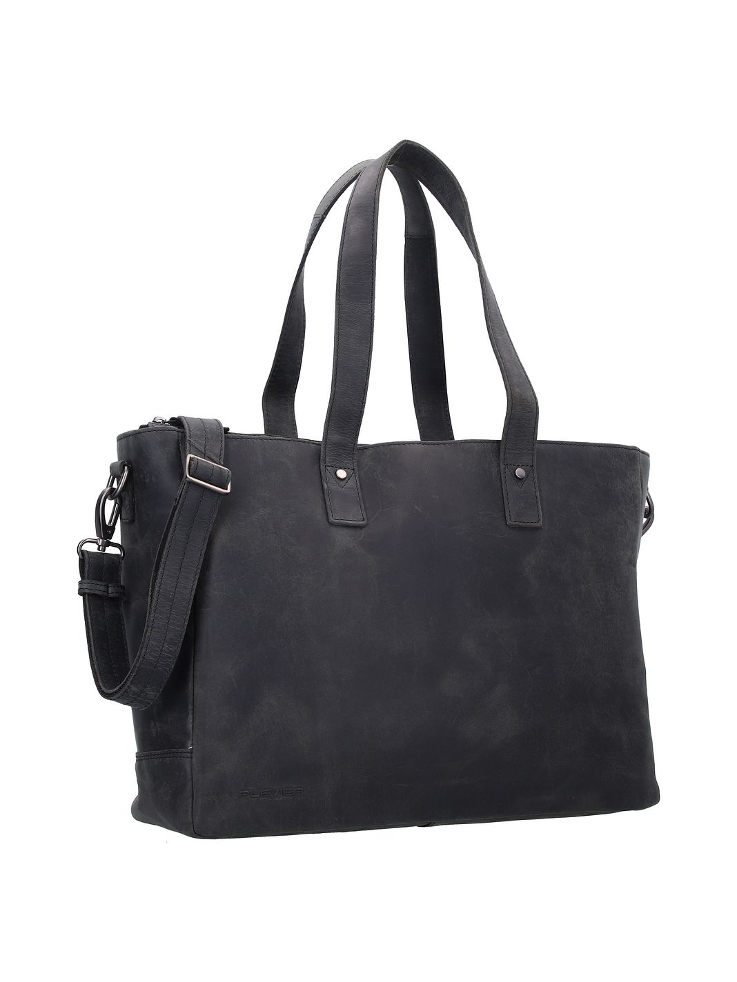 Plevier Retro Hopper Borsa shopper Vera Pelle 41 cm Vano porta PC Plevier Retro Hopper Borsa shopper Vera Pelle 41 cm Vano porta PC