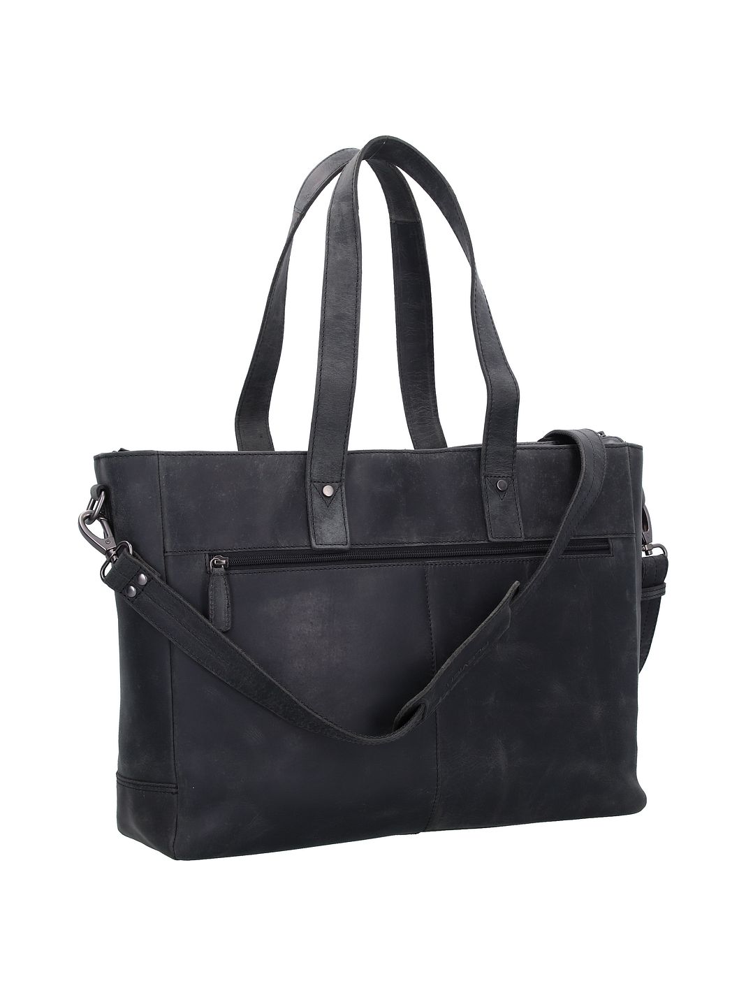 Plevier Retro Hopper Borsa shopper Vera Pelle 41 cm Vano porta PC Plevier Retro Hopper Borsa shopper Vera Pelle 41 cm Vano porta PC