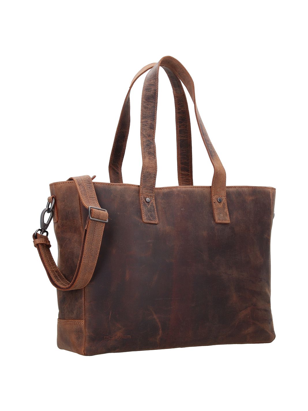 Plevier Retro Hopper Borsa shopper Vera Pelle 41 cm Vano porta PC Plevier Retro Hopper Borsa shopper Vera Pelle 41 cm Vano porta PC