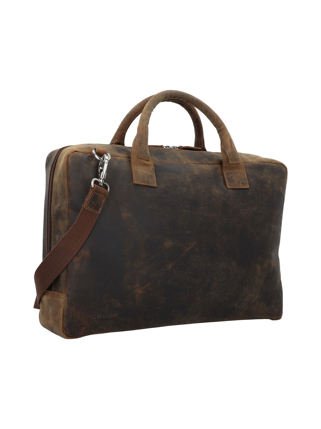 Plevier Retro Adler Valigetta Vera Pelle 42 cm Vano porta PC Plevier Retro Adler Valigetta Vera Pelle 42 cm Vano porta PC