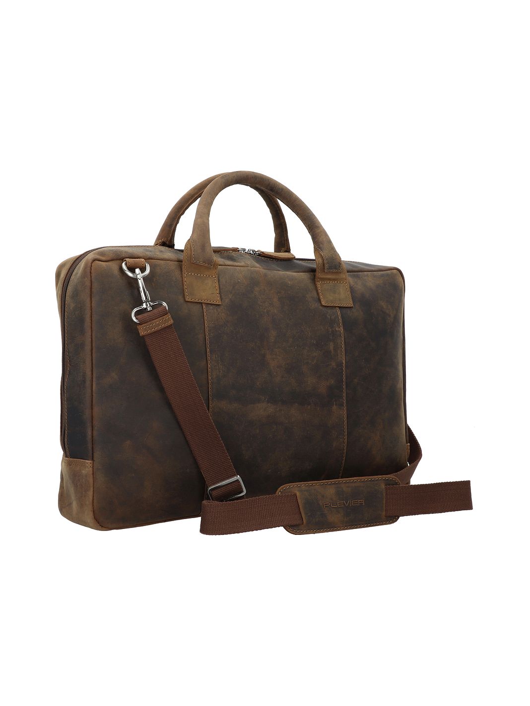 Plevier Retro Adler Valigetta Vera Pelle 42 cm Vano porta PC Plevier Retro Adler Valigetta Vera Pelle 42 cm Vano porta PC