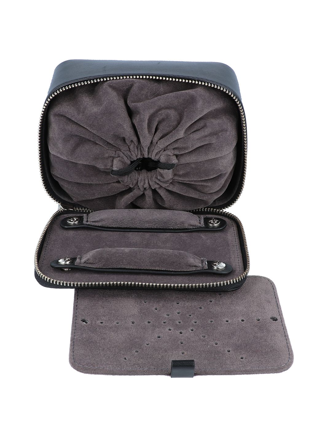 Windrose Nappa Scatola per gioielli Vera Pelle 14 cm Windrose Nappa Scatola per gioielli Vera Pelle 14 cm